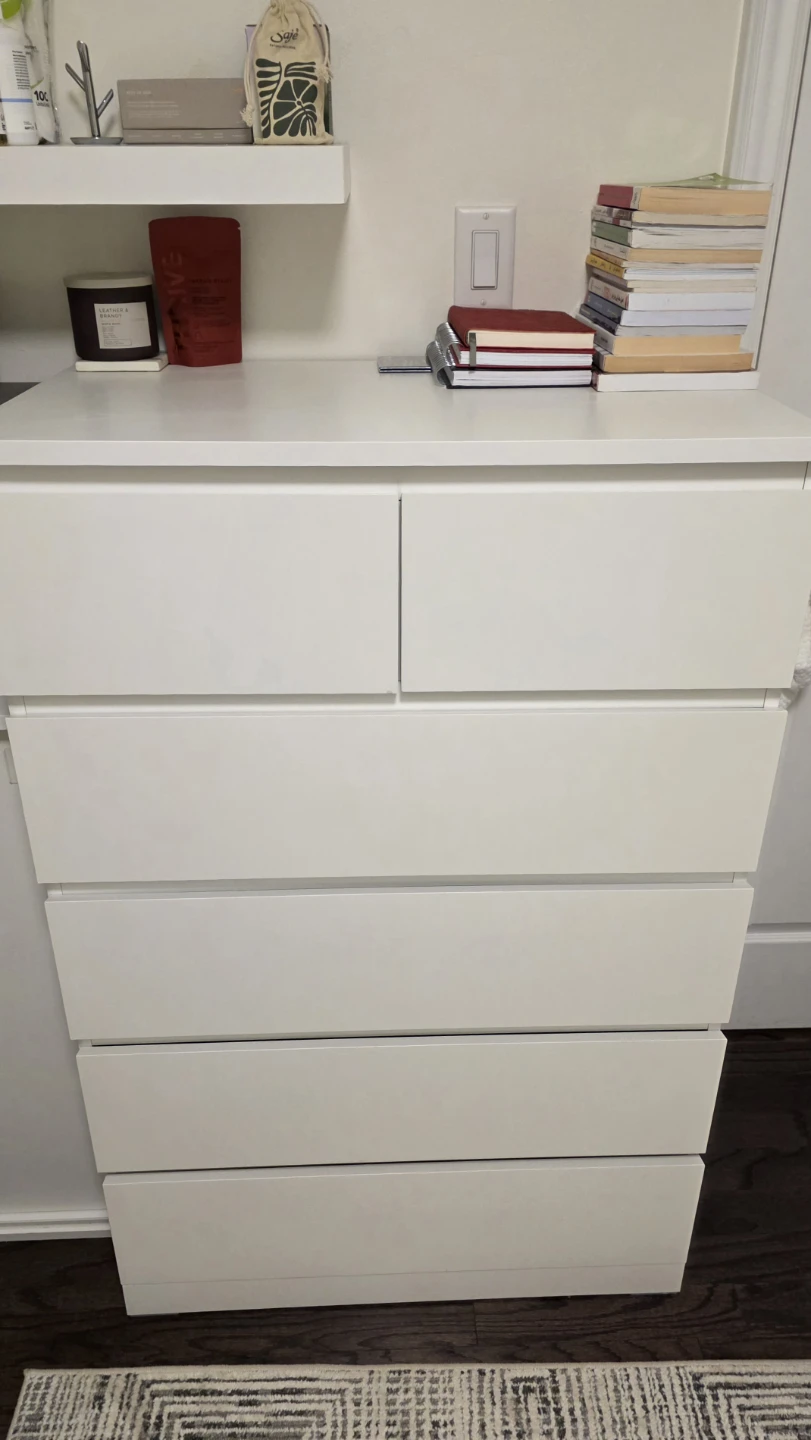 IKEA STORKLINTA 6-drawer chest white