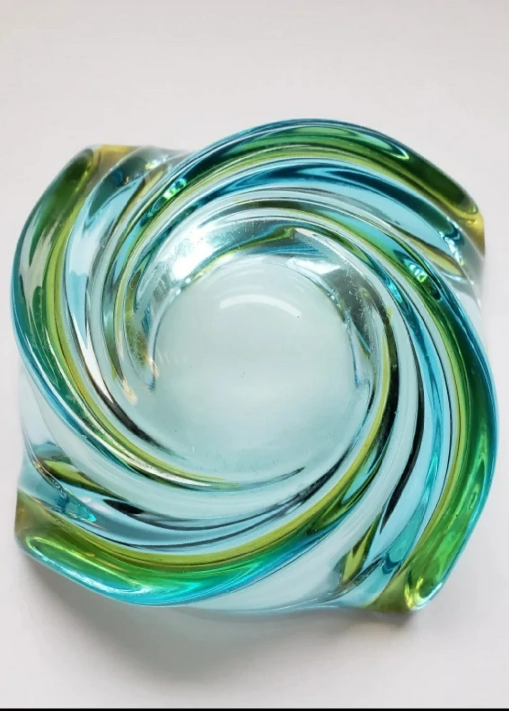 Vintage blue green dish - photo 5