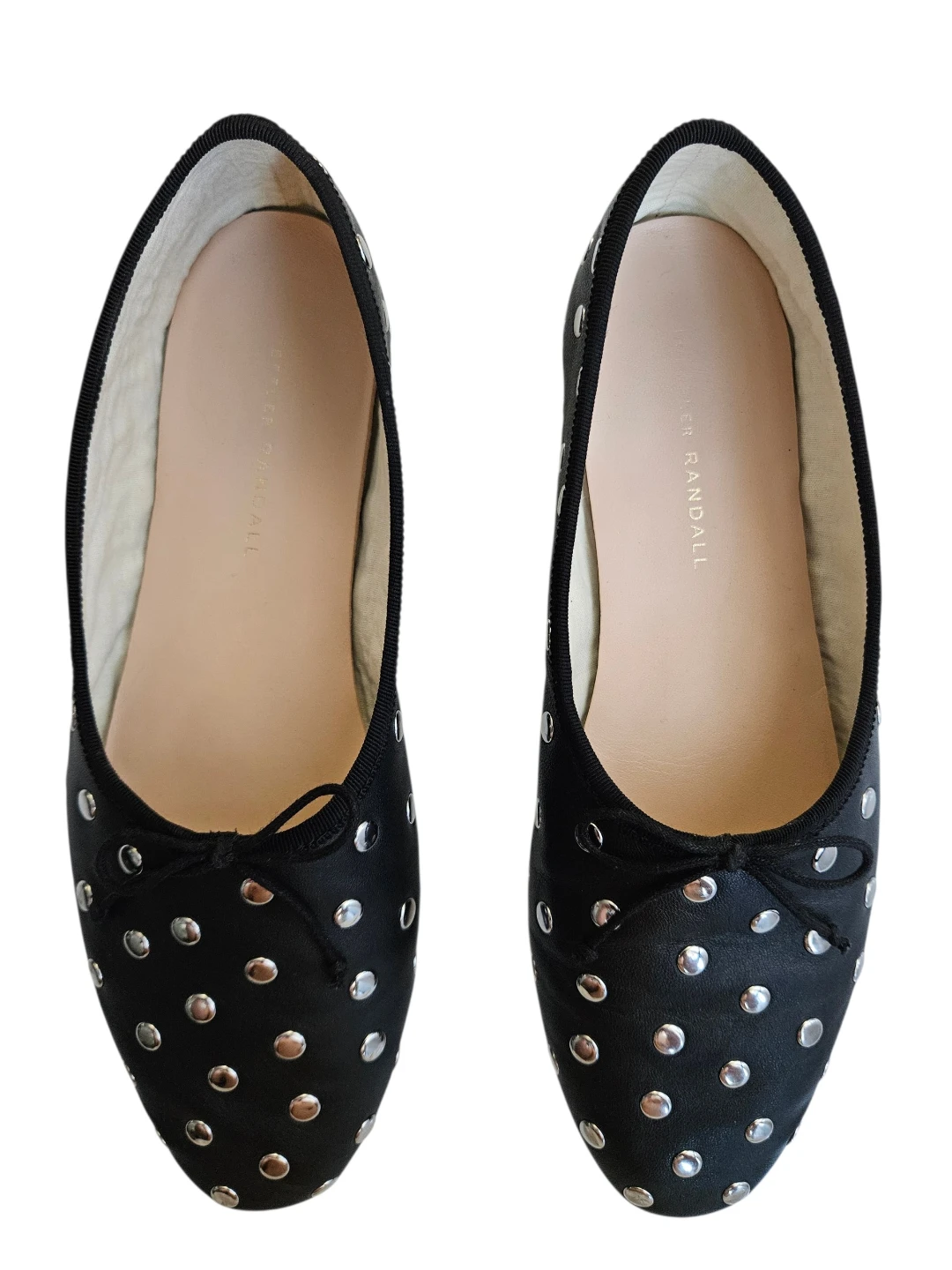 Loeffler Randall Black Studded Ballet Flats