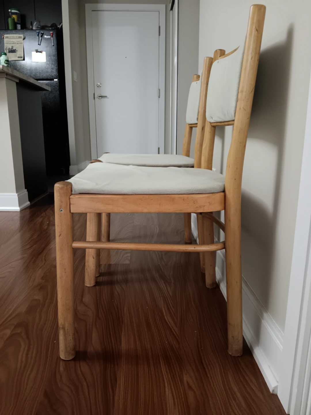 Set of 2 Wooden Dining Chairs - photo 4