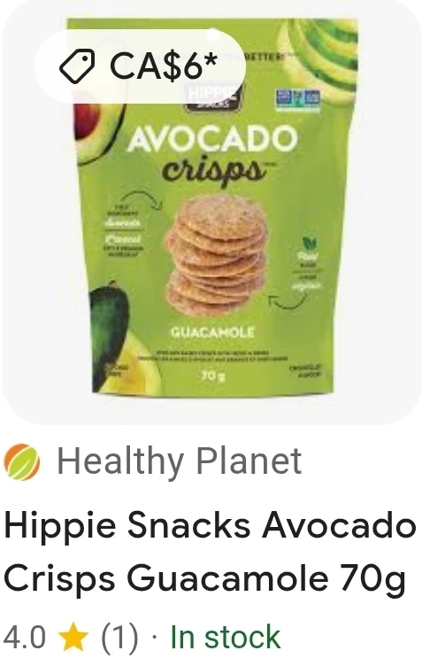 NEW! Hippie Snacks Avocado Crisps