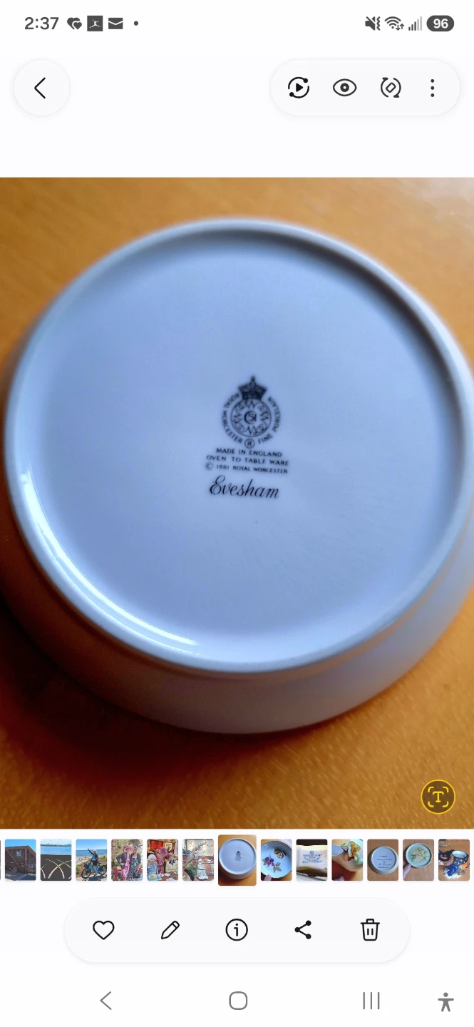 Evesham Fine English Porcelain Berry Dish - photo 2