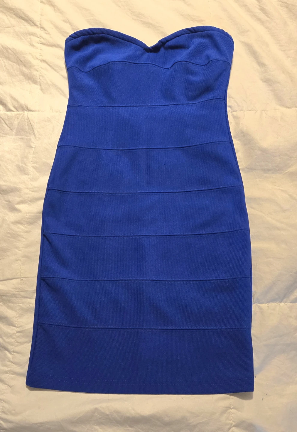Womens Summer Strapless Bodycon Mini Dress