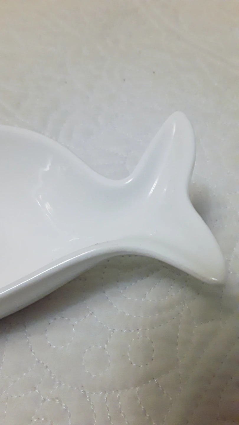 Stokes White ceramic fish-shaped dish - photo 5