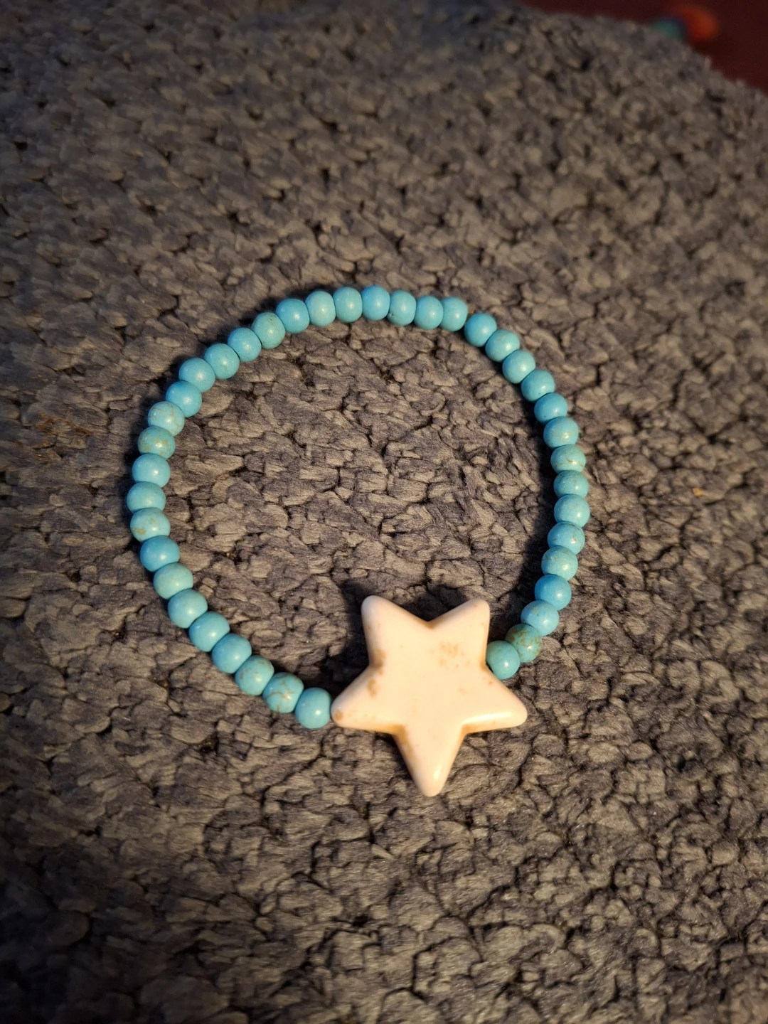 Turquoise Beaded Bracelet with Pink Star Charm - photo 4