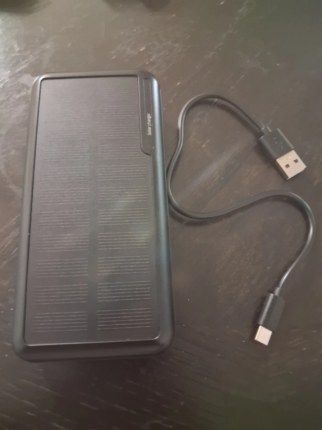 POERUNI Solar Power Bank with Dual Flashlights