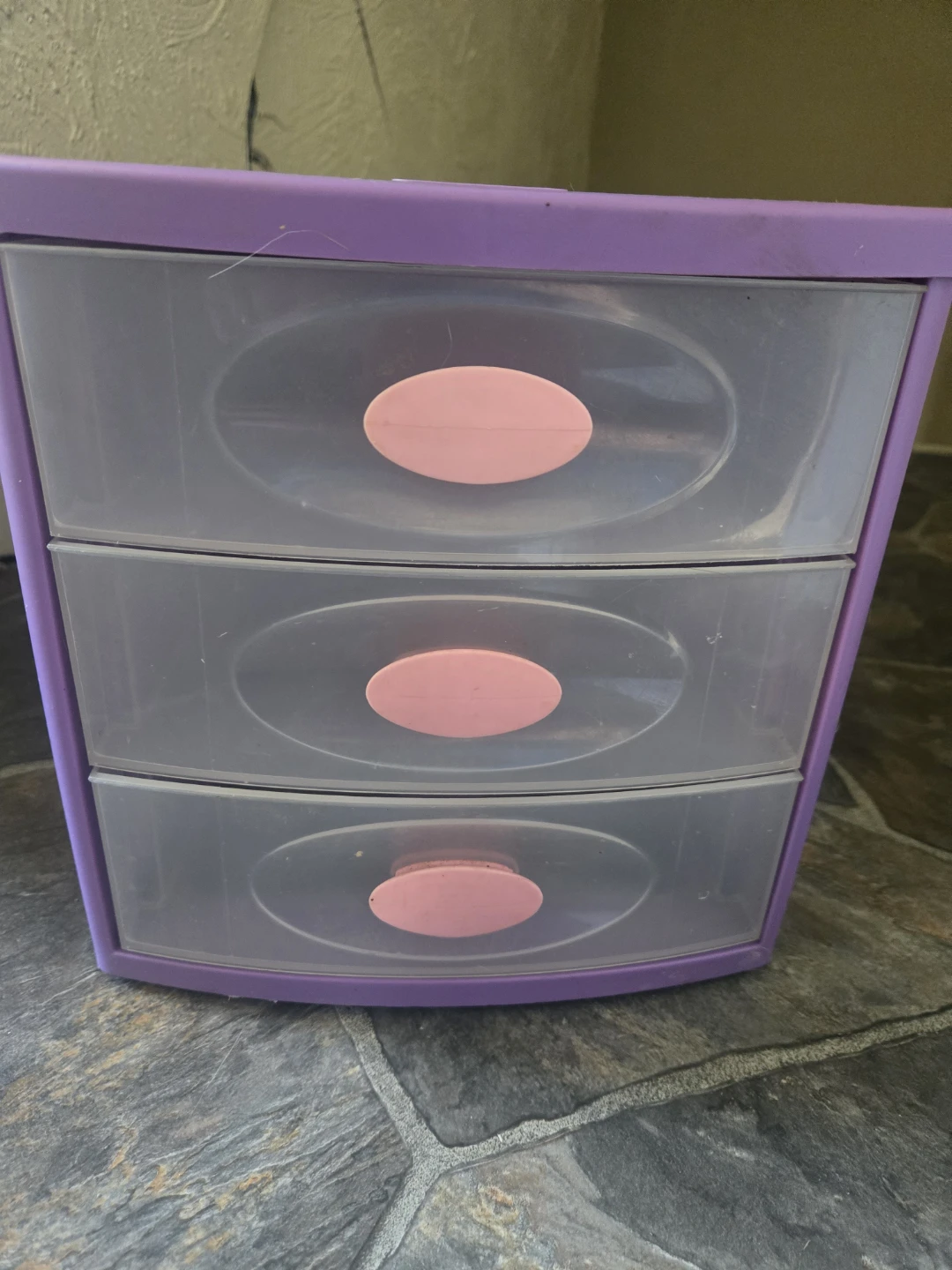 Purple and Pink 3-Drawer Organizer