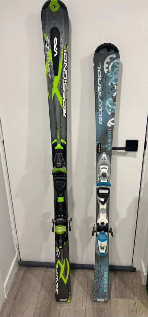 Rossignol Zenith and Attaxion Skis with Bindings