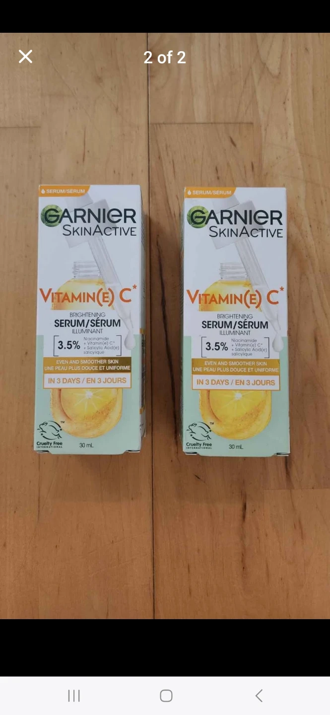 Garnier Vitamin C, Niacinamide, Salicylic Acid Face Serums (New) - photo 2