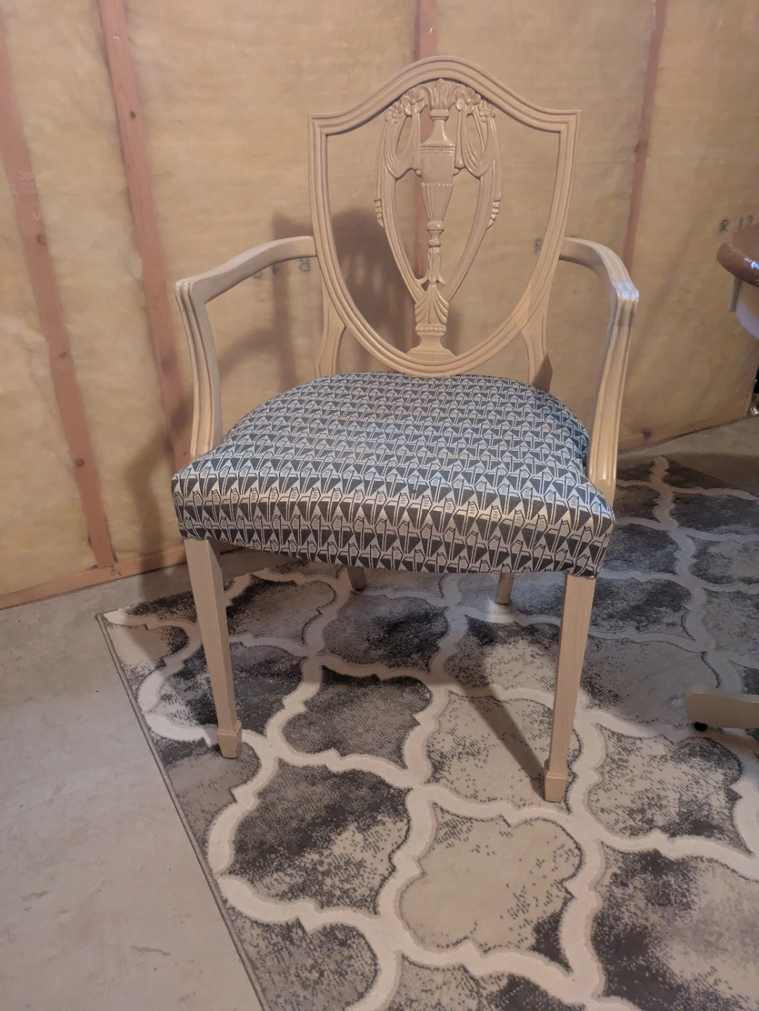 Armchair with Upholstered Seat