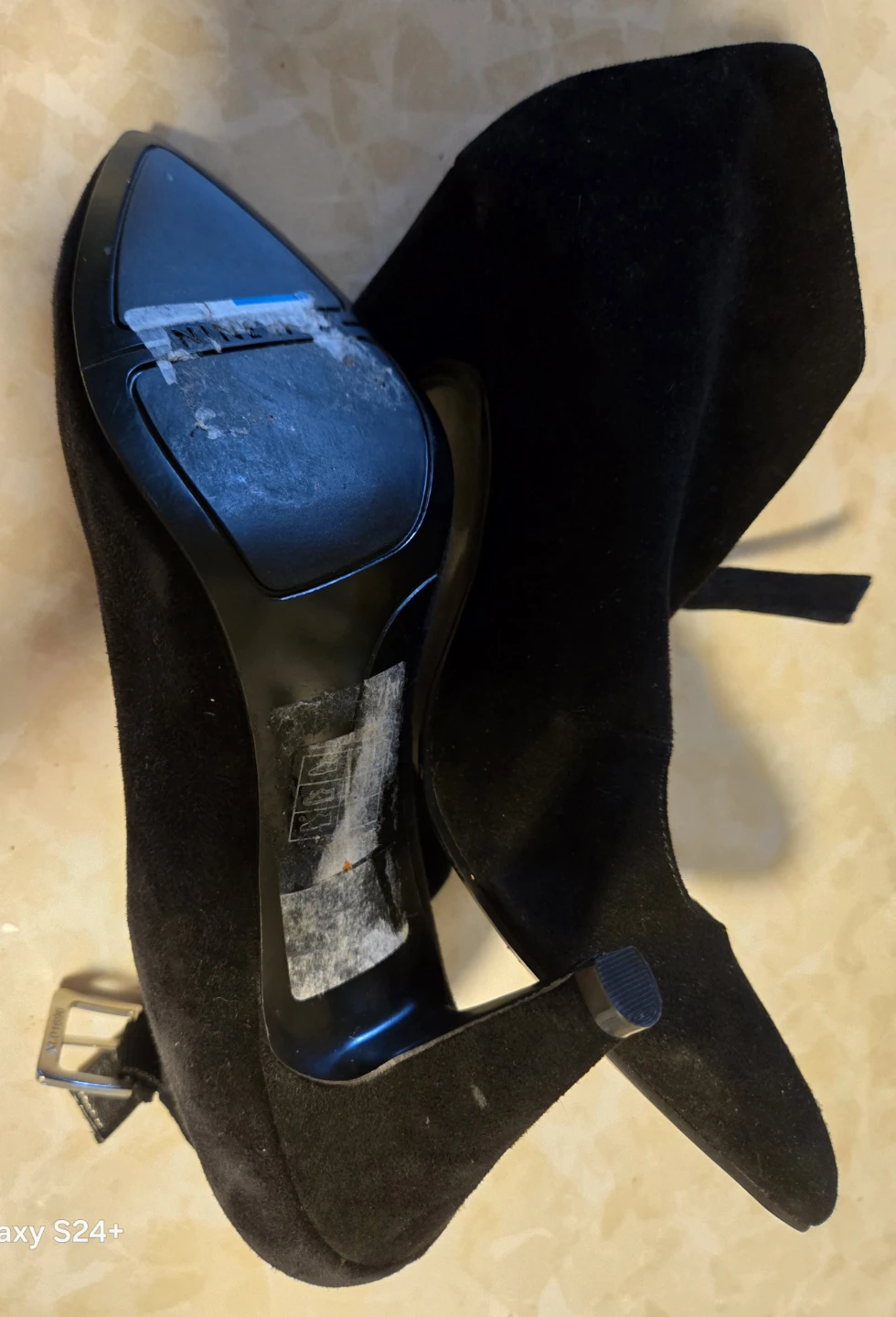 Nine West Black Suede Heels - Size 7.5