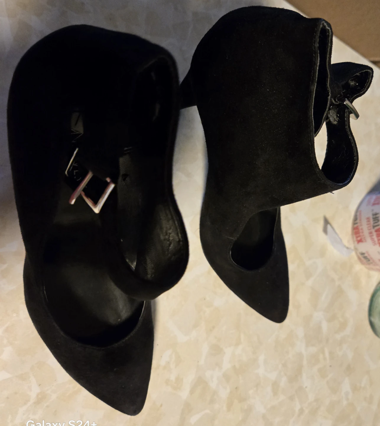Nine West Black Suede Heels - Size 7.5 - photo 4