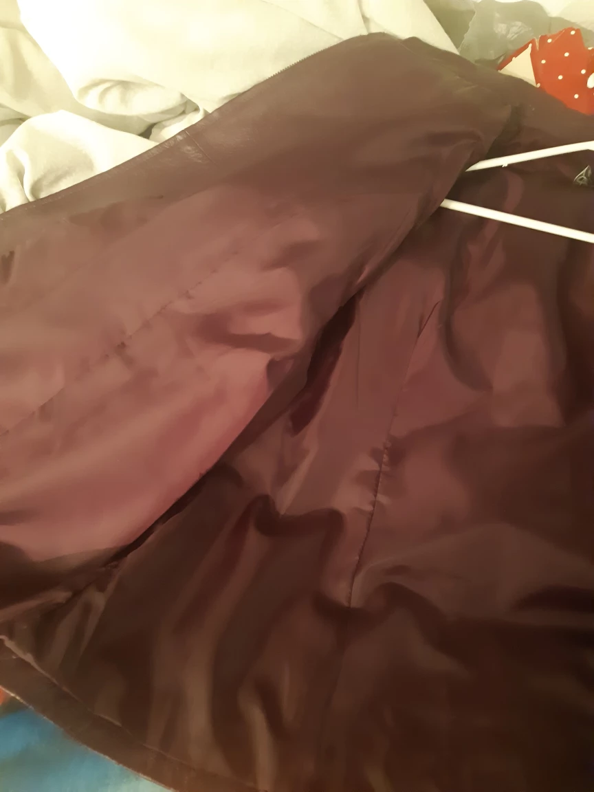 Women's purple Leather Jacket - photo 2