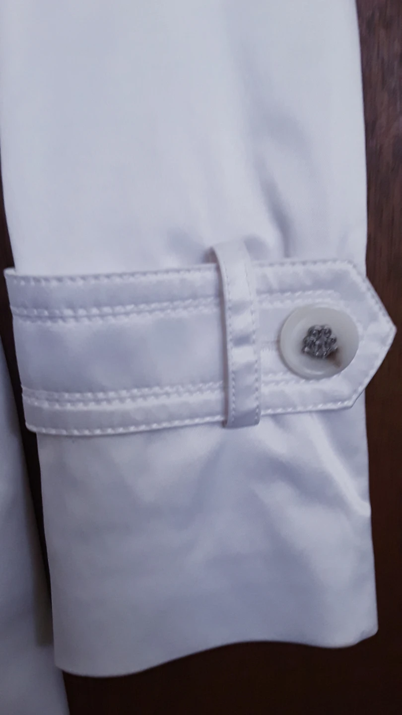 Jessica Simpson White Trench Coat XS - photo 4