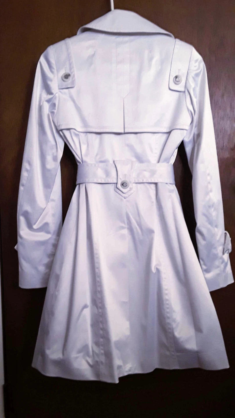Jessica Simpson White Trench Coat XS - photo 5