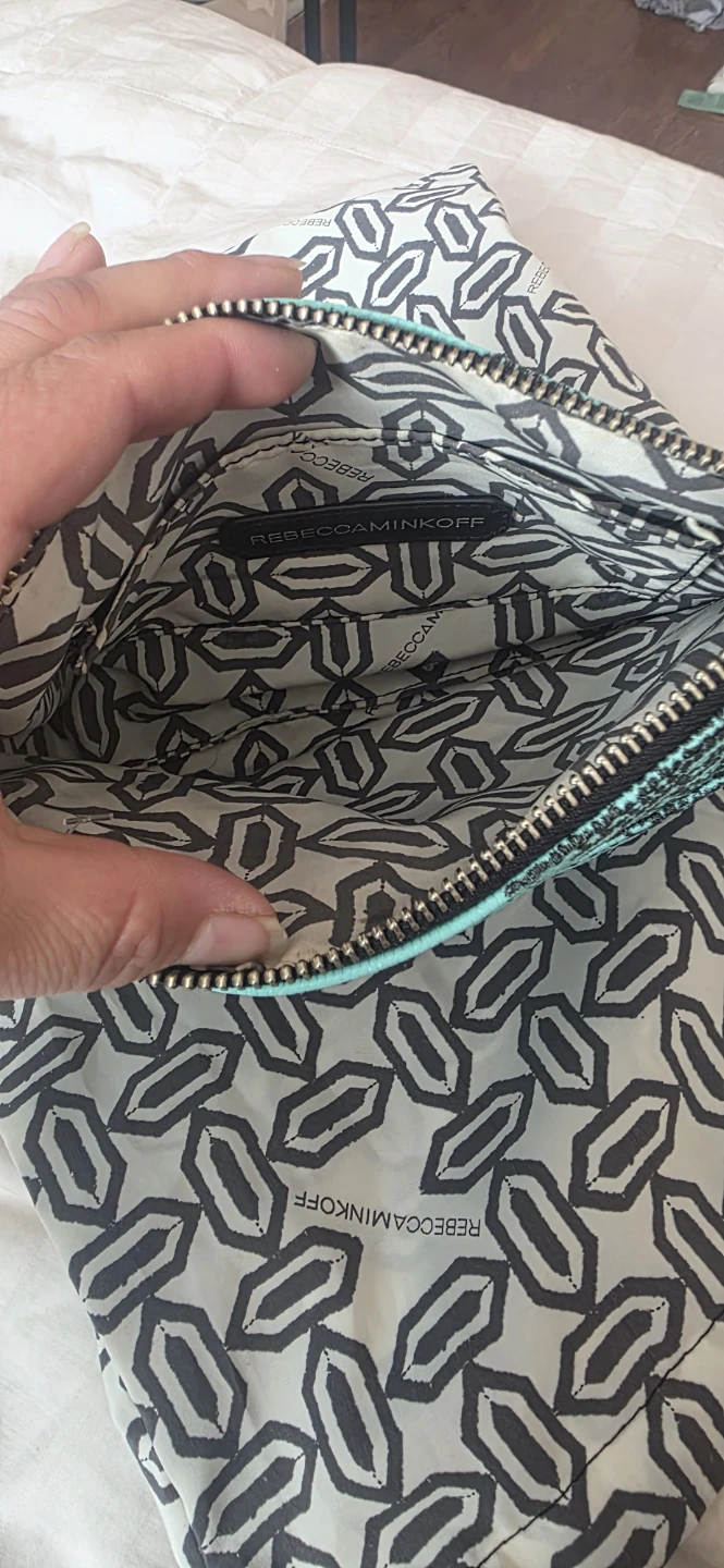 Rebecca Minkoff Turquoise Snake Print Crossbody Bag - photo 2