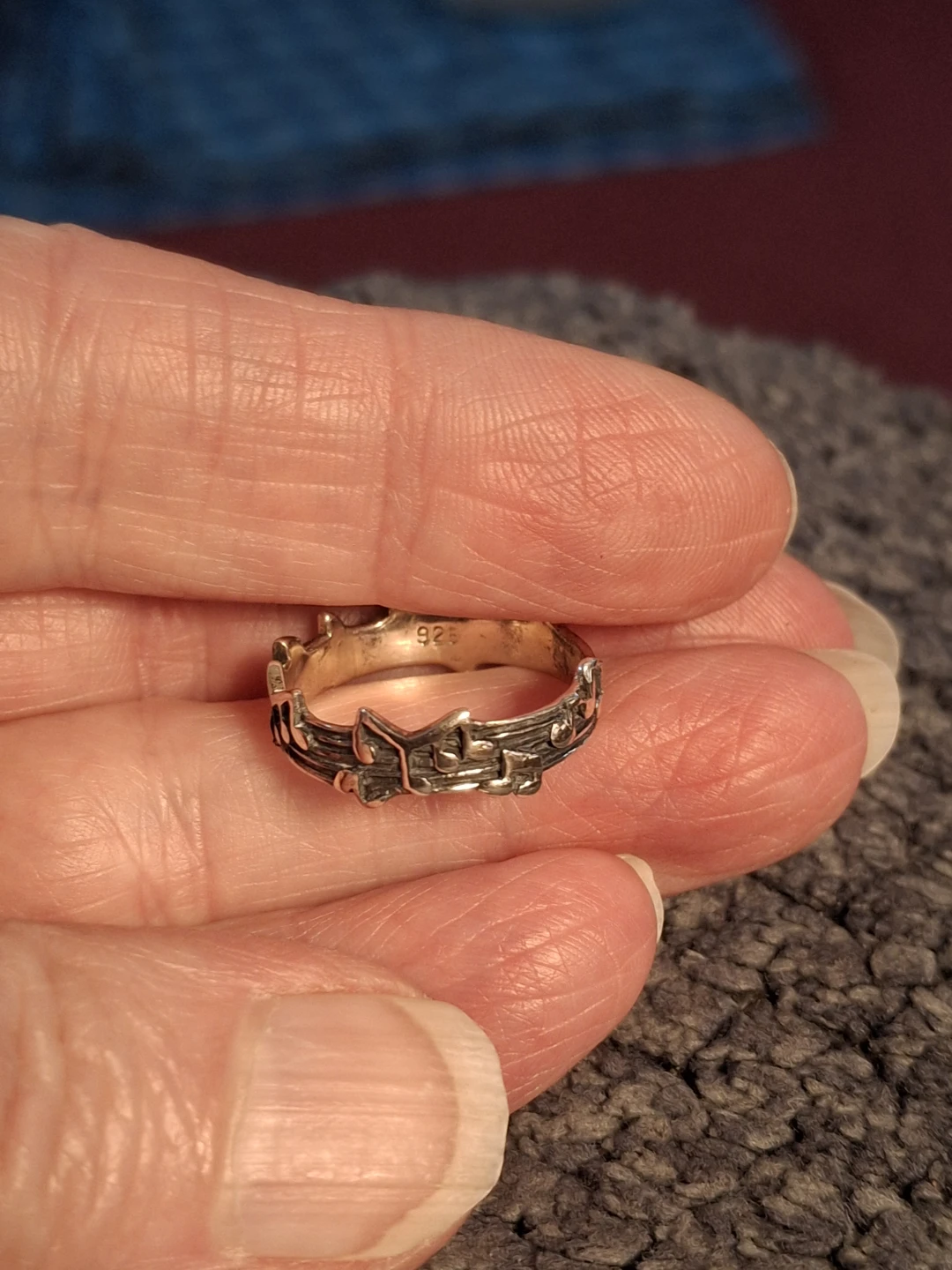 Sterling Silver Music Note Ring - photo 3