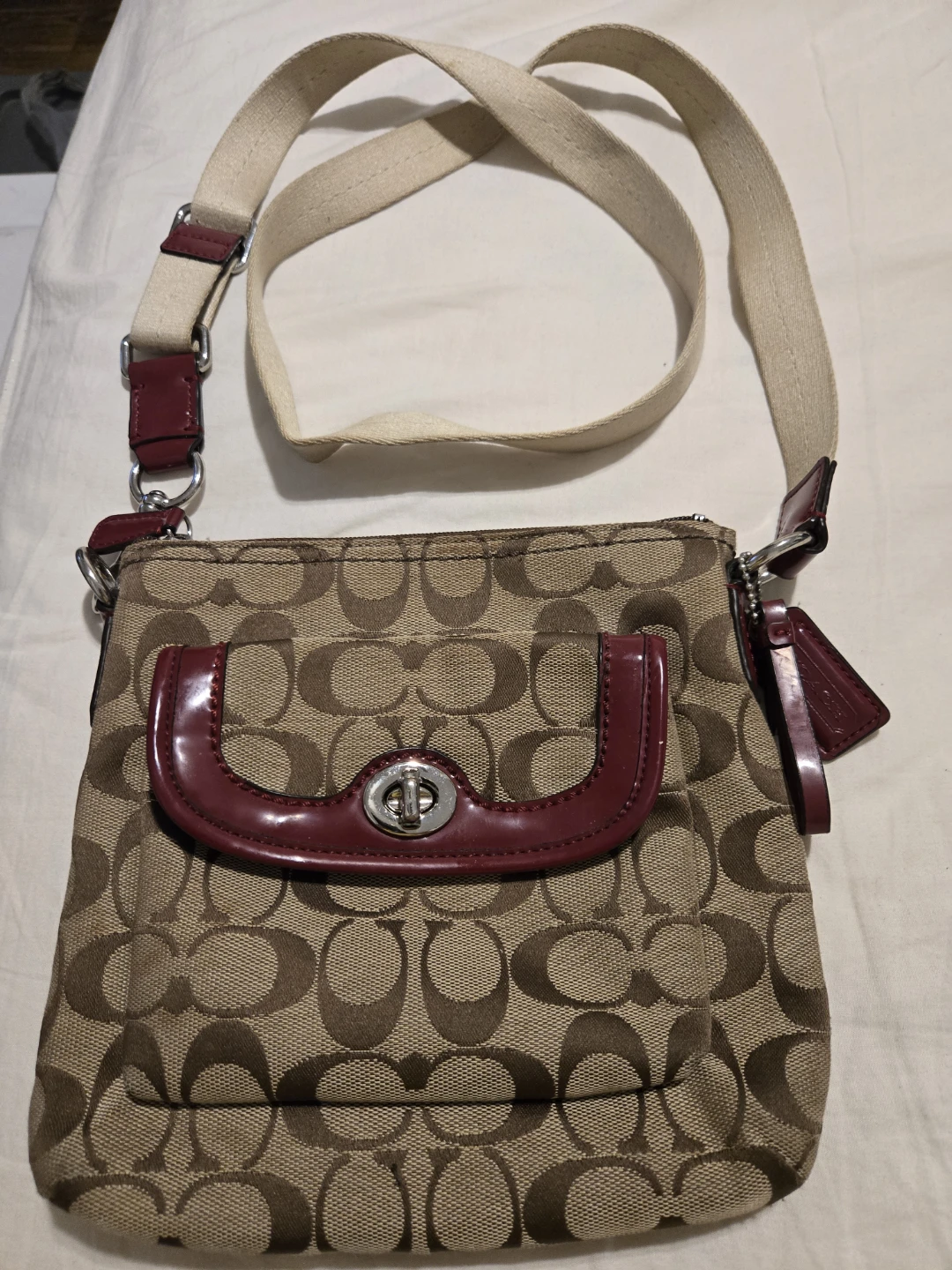 Coach Monogrammed Crossbody Bag