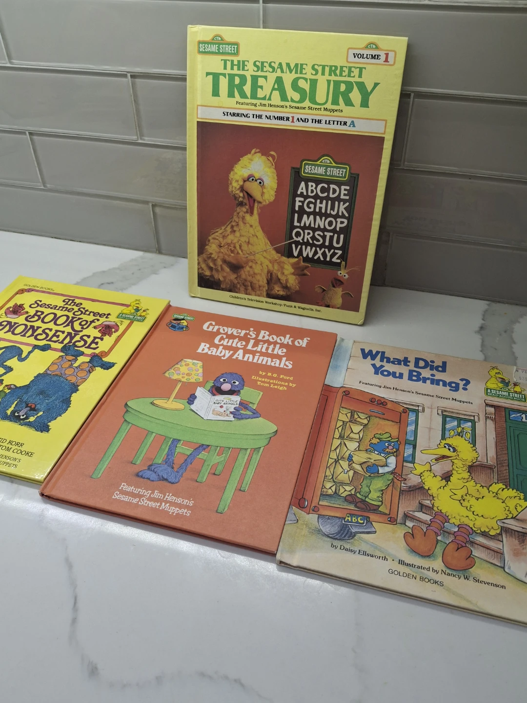 Vintage 1980 Sesame Street Book Bundle