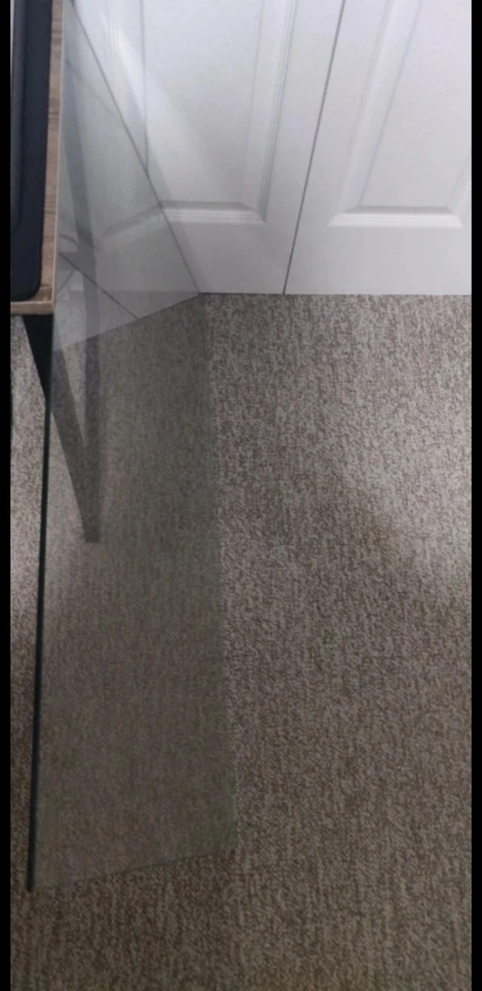 Glass Desk Top with Metal Frame - photo 2