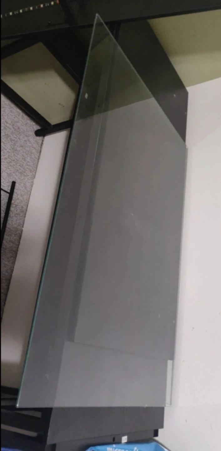 Glass Desk Top with Metal Frame - photo 3