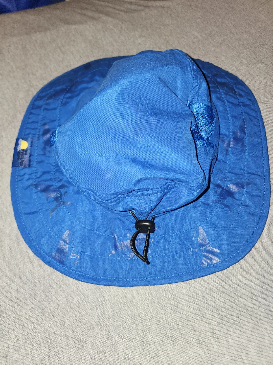 Blue Sun Protection Hat Child Size 4-6 EUC