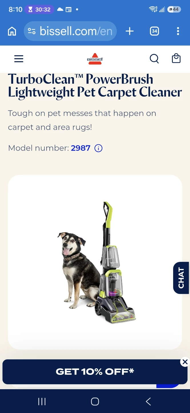 Bissell Carpet Cleaner 2987