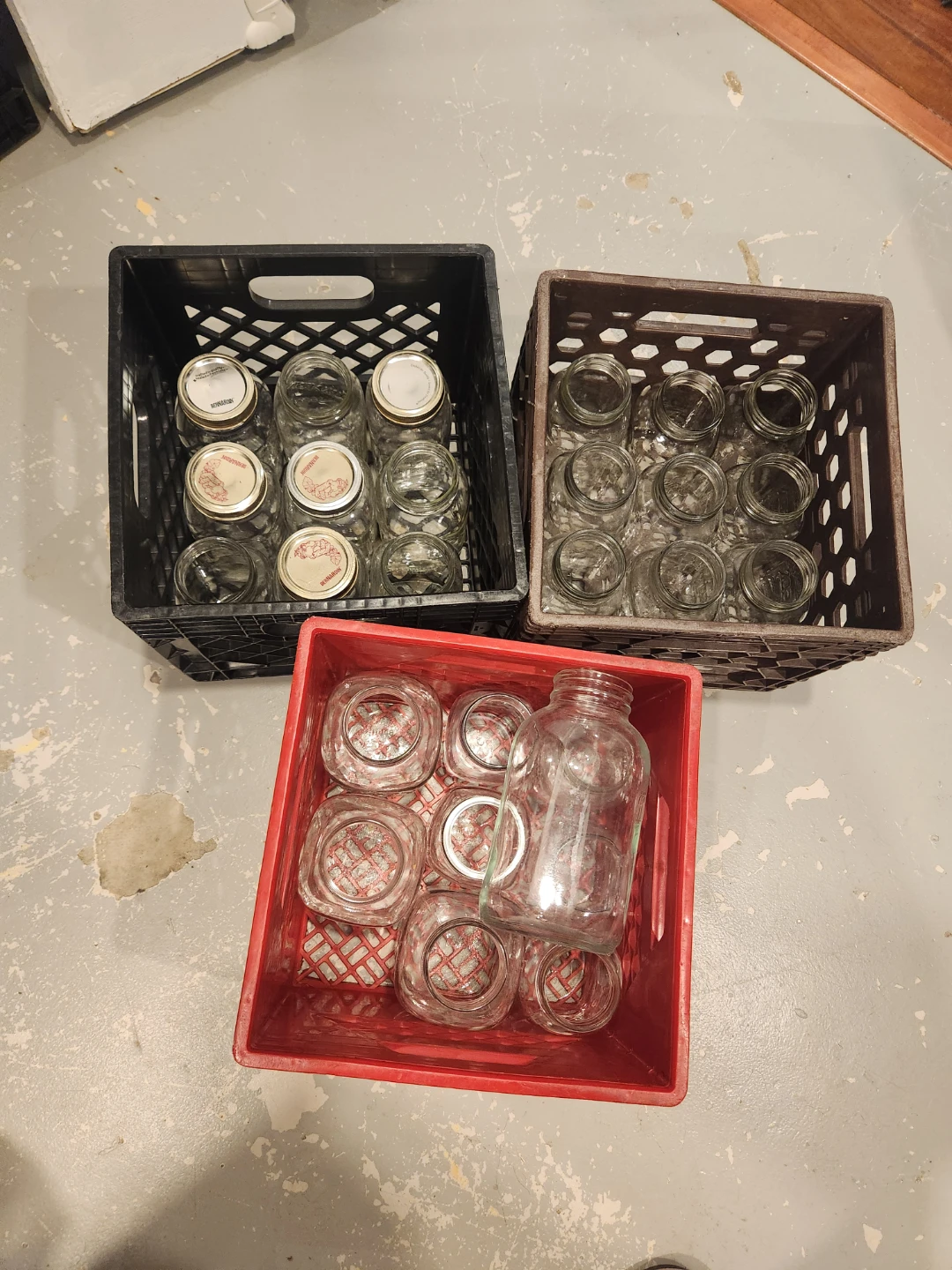 Assorted Glass Canning Jars