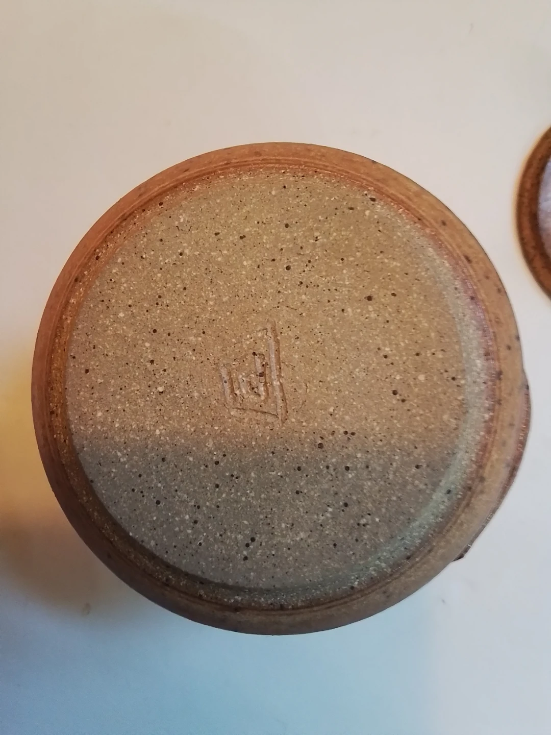 Trefor Owen Welsh Studio Art Pottery Lidded Condiment Jar - photo 4