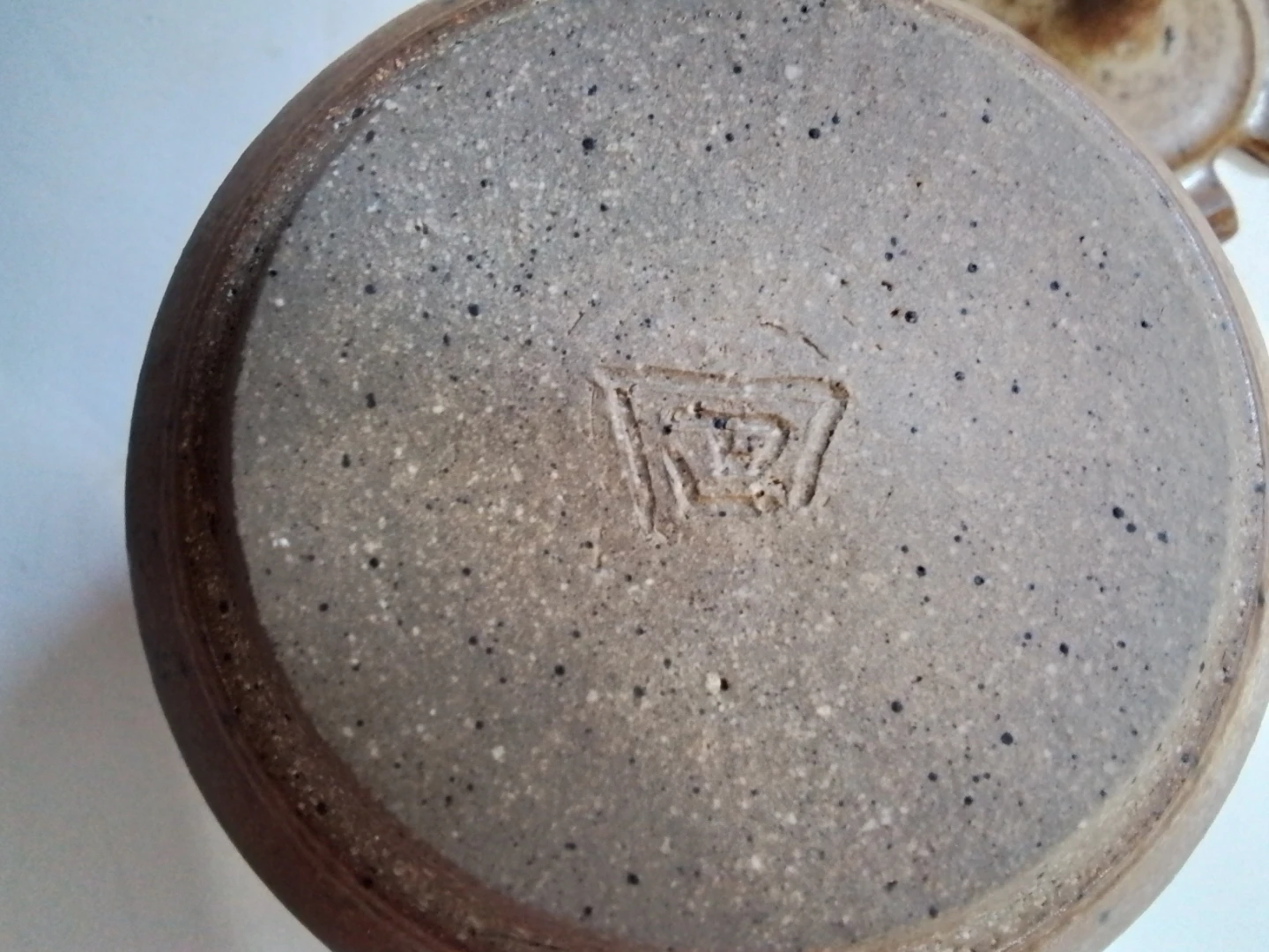 Trefor Owen Welsh Studio Art Pottery Lidded Condiment Jar - photo 5