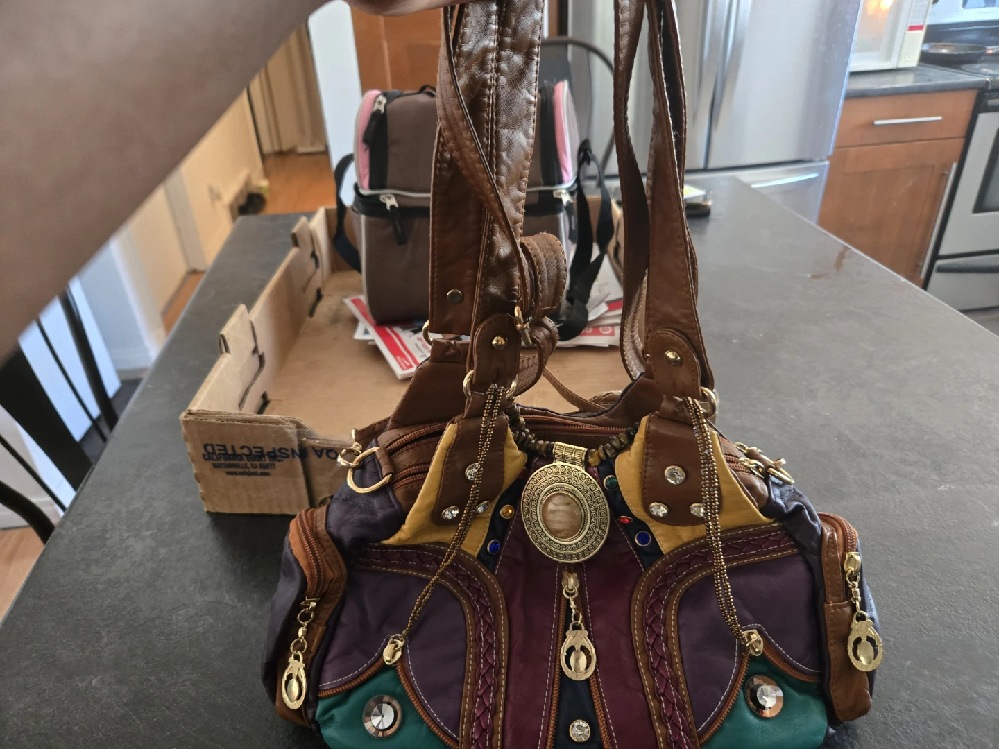 Boho Patchwork Hobo Purse