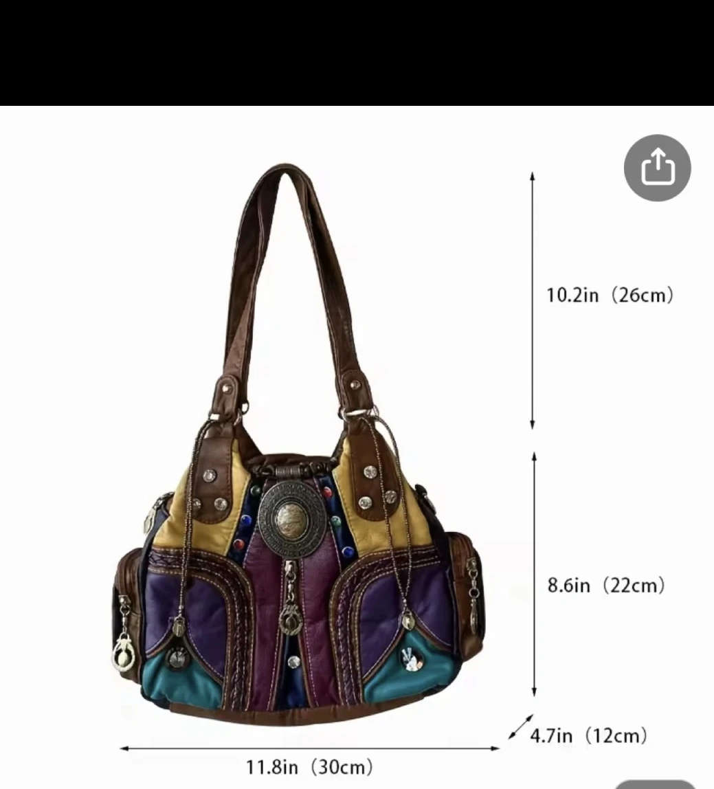 Boho Patchwork Hobo Purse - photo 3