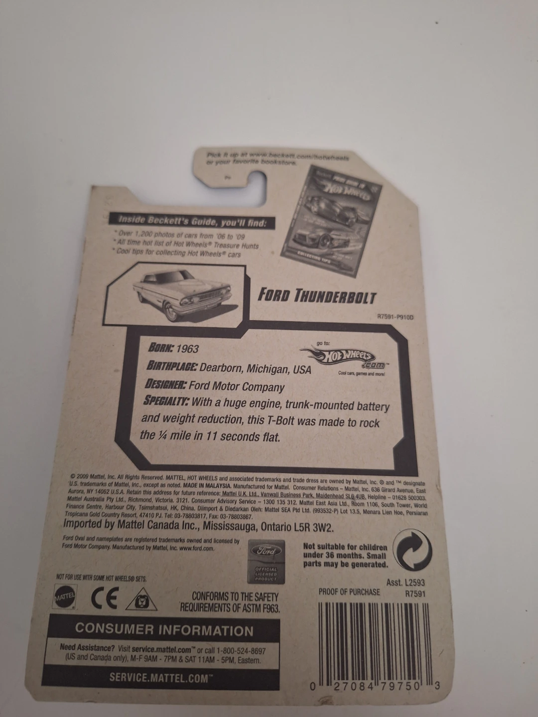 Hot Wheels 2010 Ford Thunderbolt Die-Cast Car - photo 2
