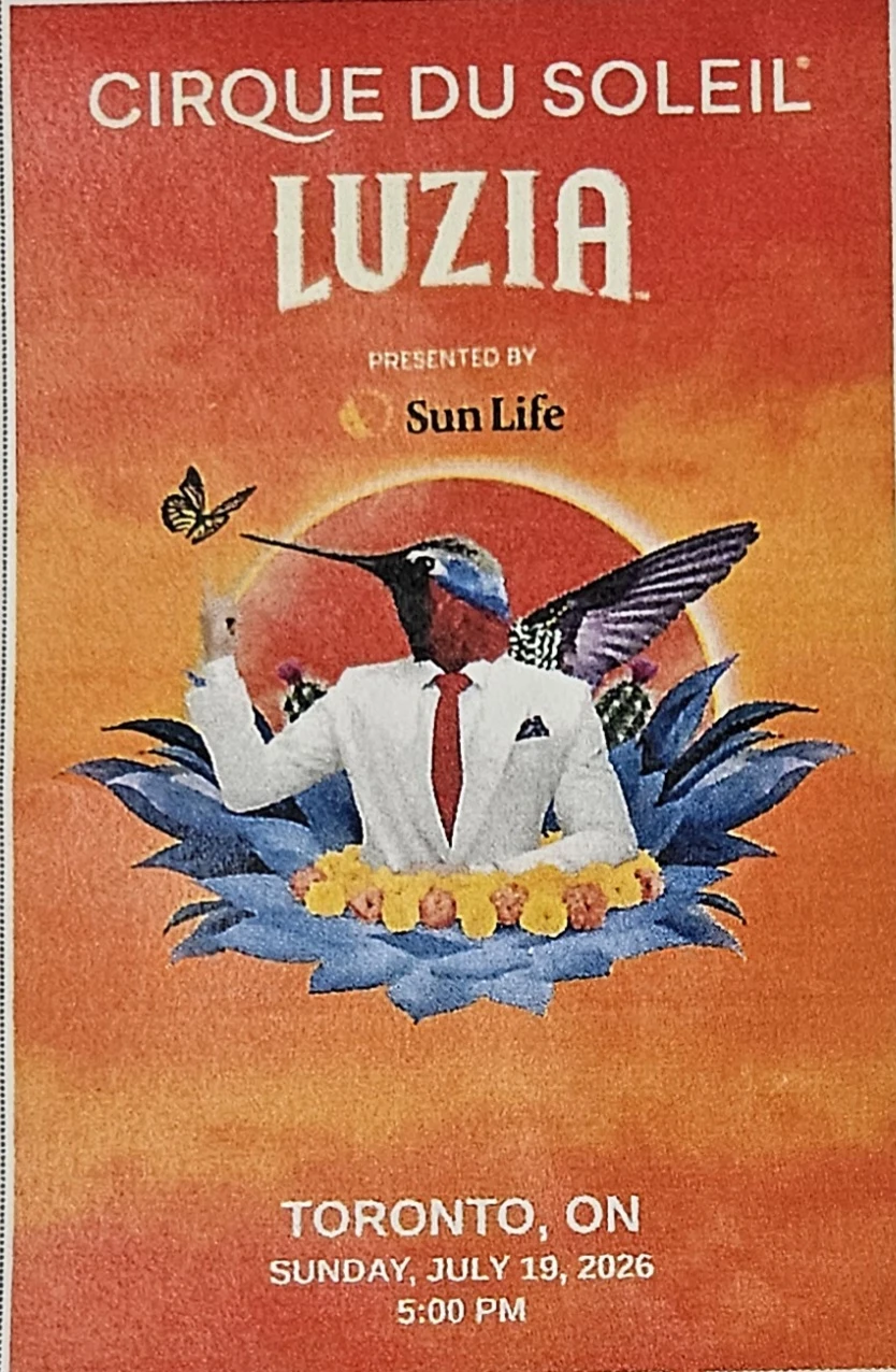 Cirque Du Soliel Ticket for 2 !!! " Luzia"