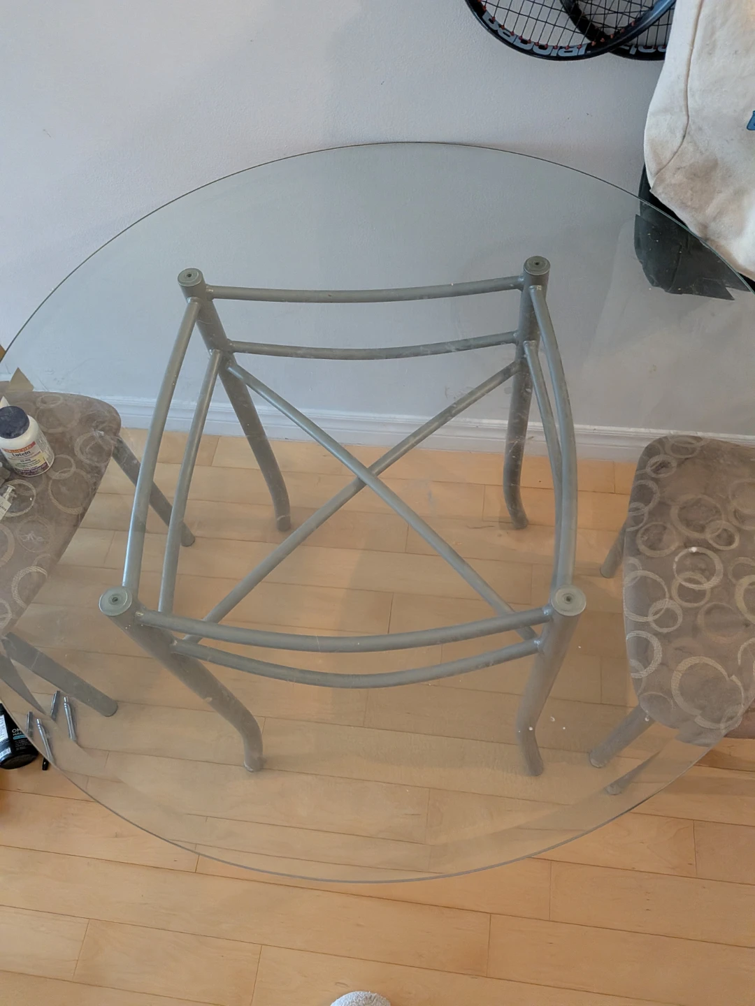 Glass round  Top Dining Table - photo 2