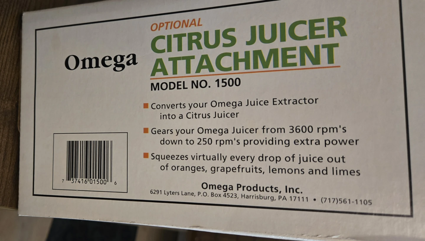 Omega Juicer and Citrus Juicer Attachment - photo 4