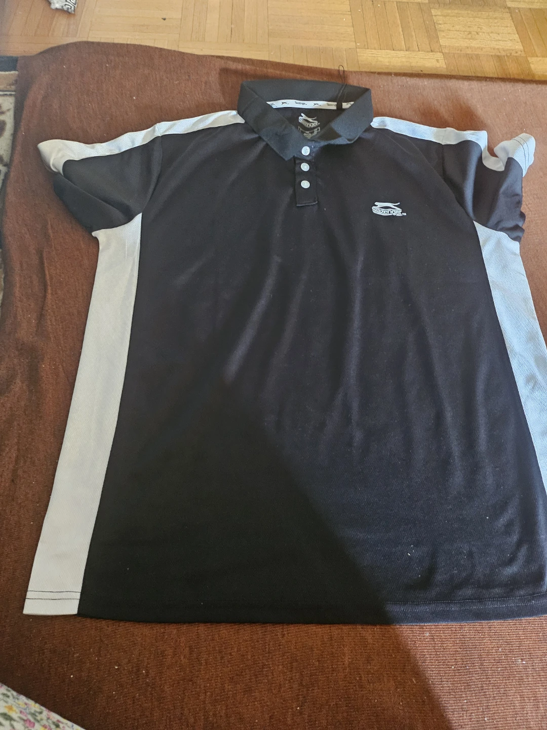 Slazenger Black & White Polo Shirt - XXL