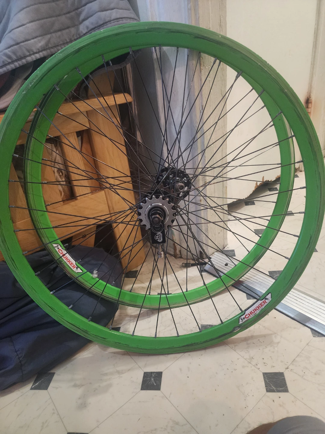 Green "Schukker" Bicycle Wheels velocity - photo 3