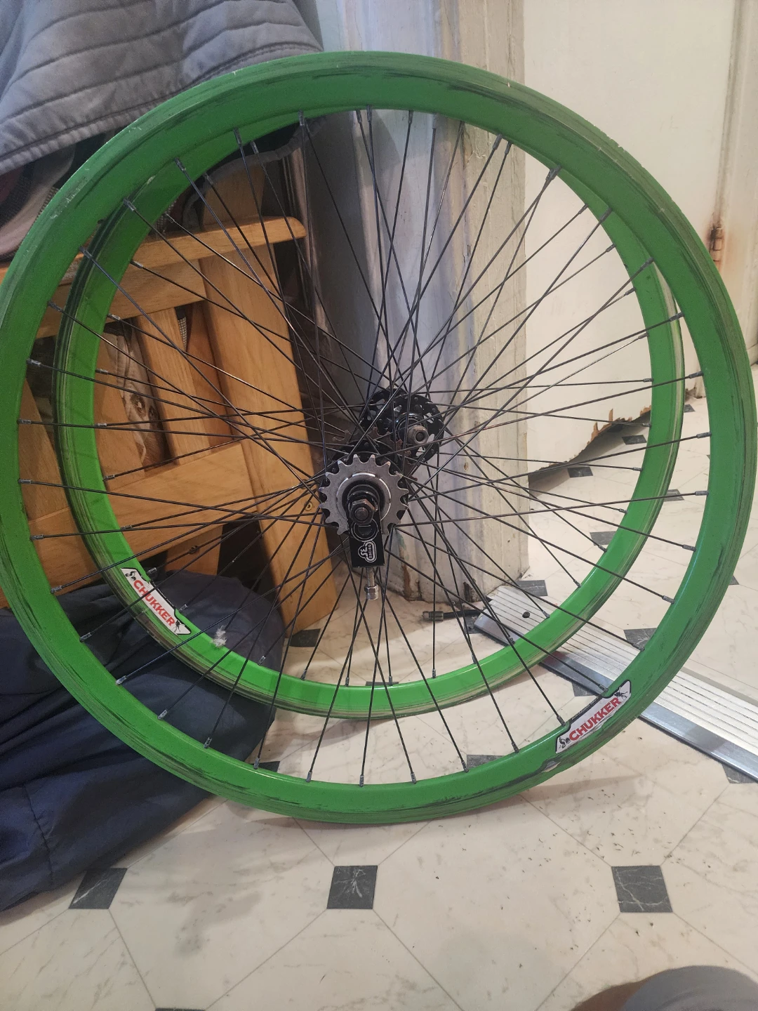 Green "Schukker" Bicycle Wheels velocity - photo 4