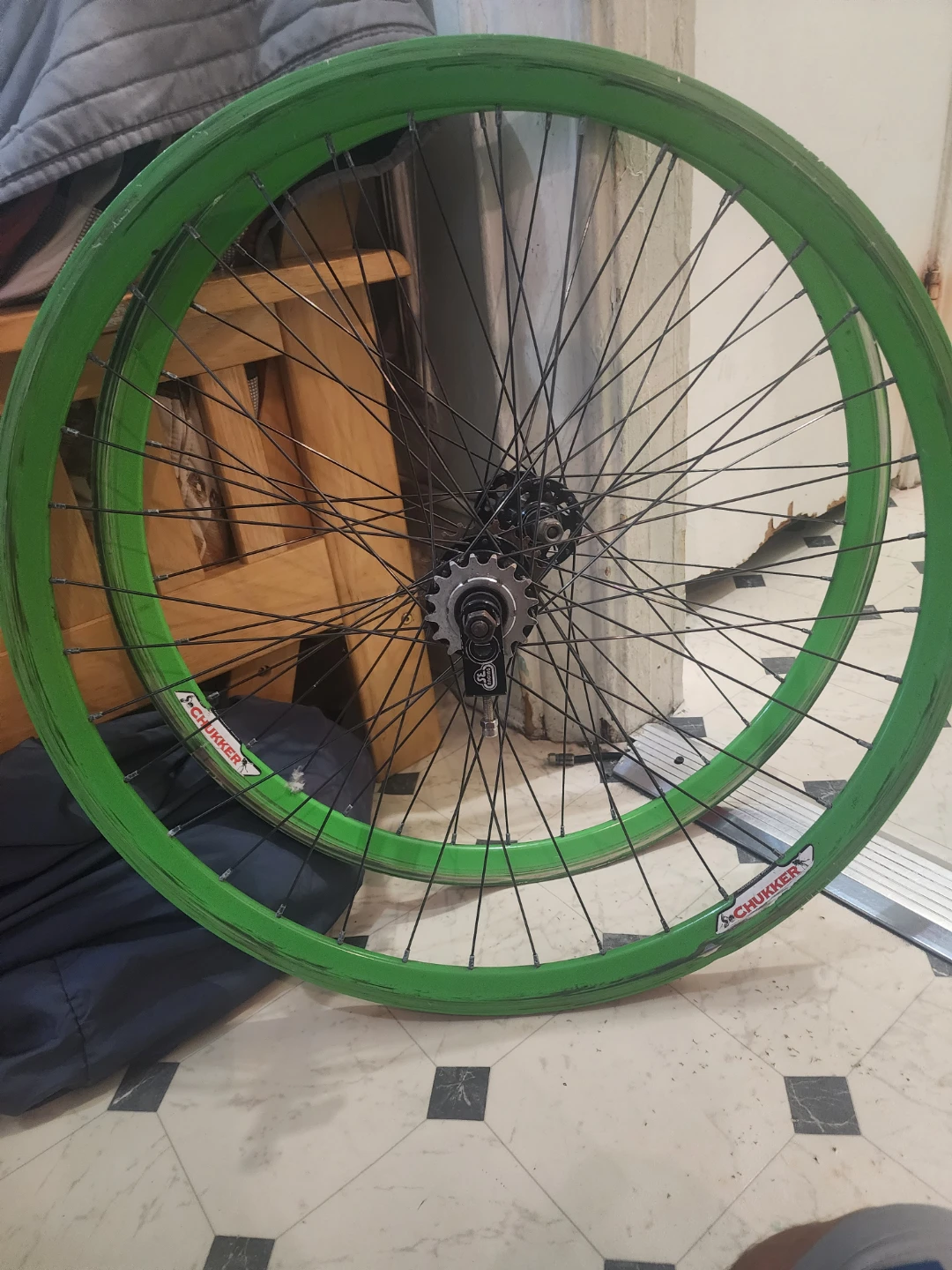 Green "Schukker" Bicycle Wheels velocity - photo 5