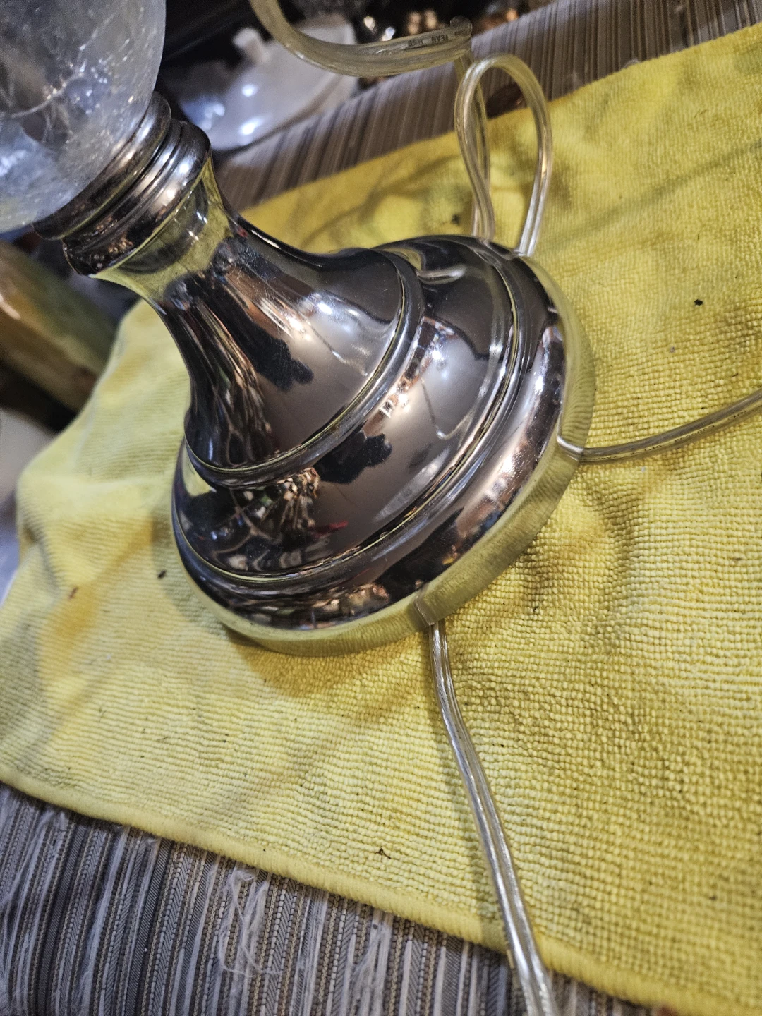 Glass Globe Table Lamp - photo 4