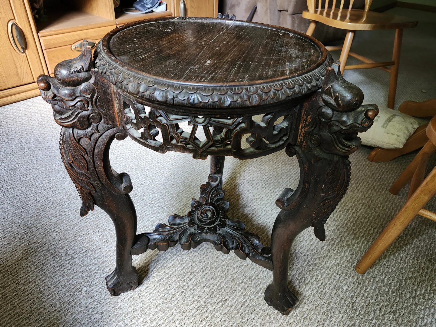 Antique Asian side table