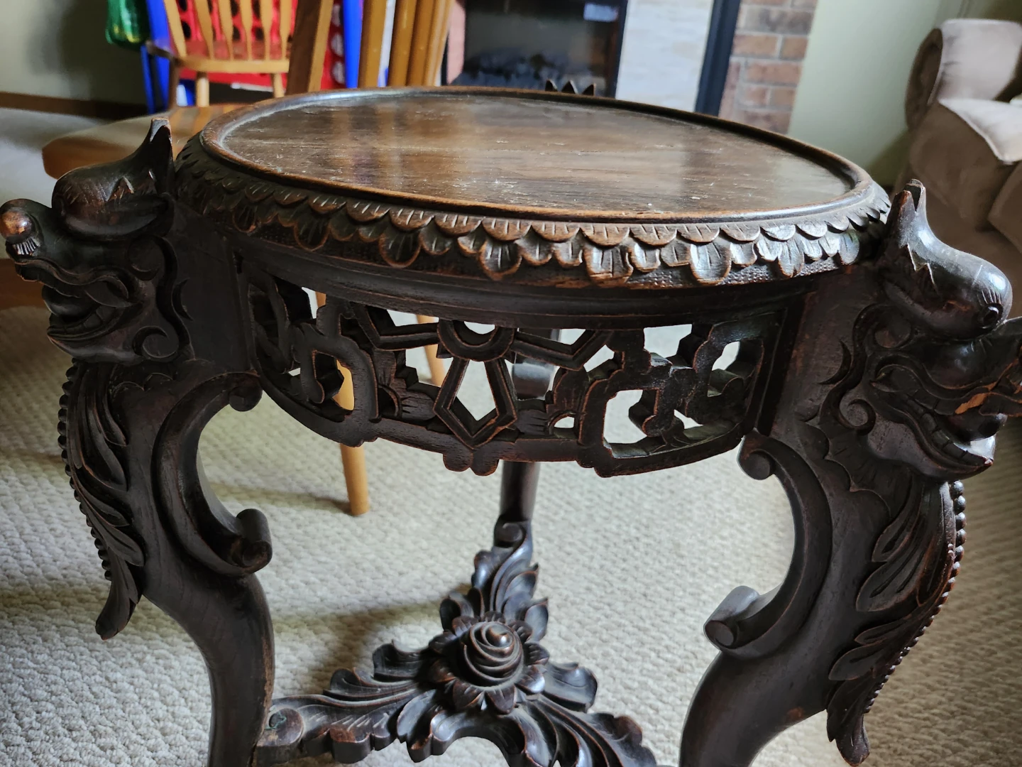 Antique Asian side table - photo 2