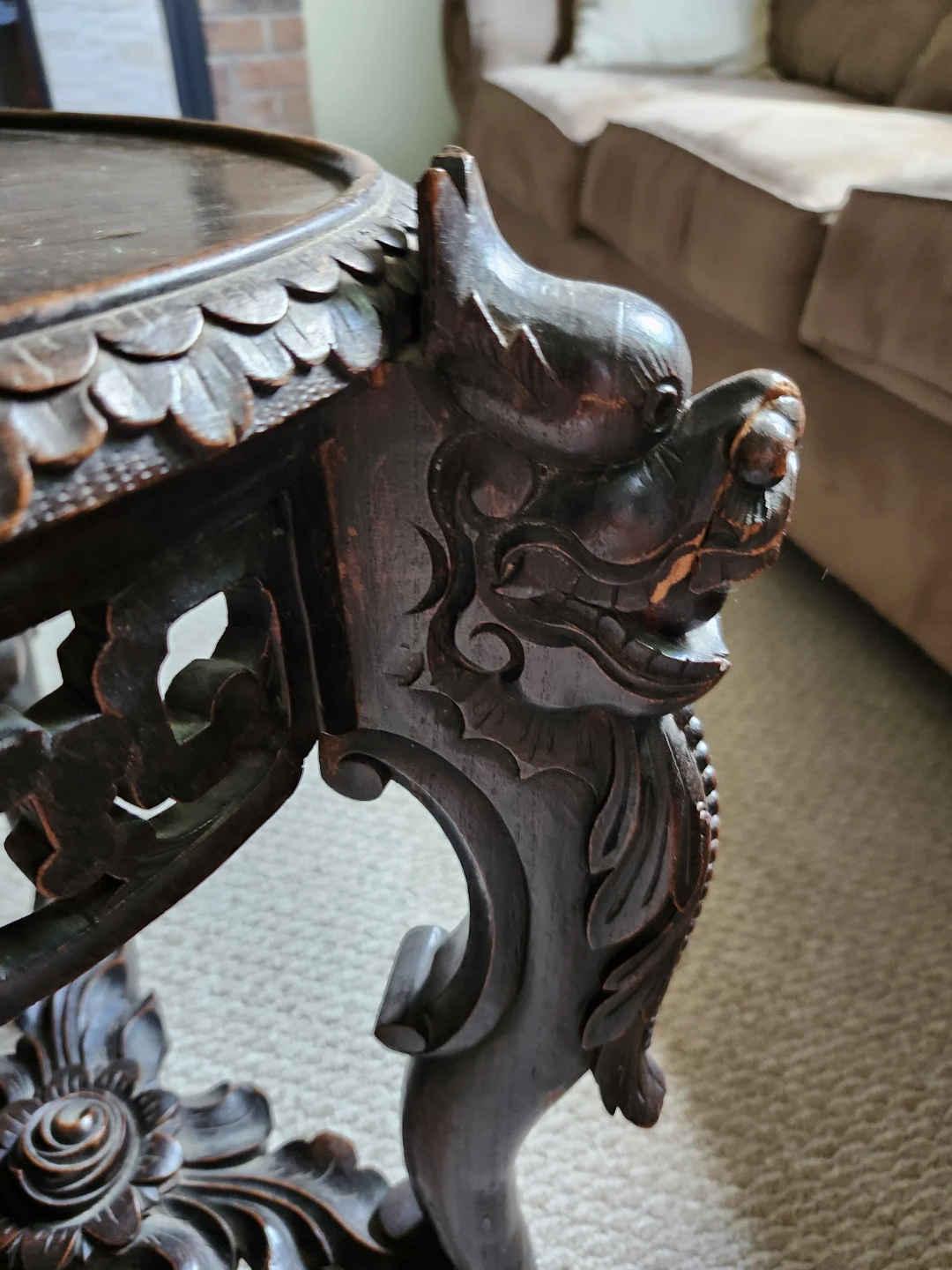 Antique Asian side table - photo 4