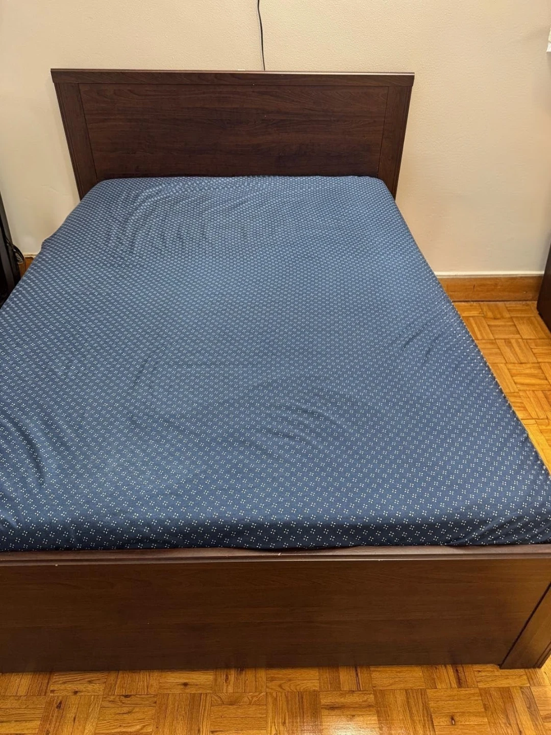 Double/Full Bed Frame + Mattress — $200 Firm - photo 2