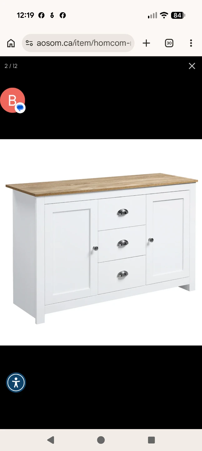 Homcom Sideboard Buffet Cabinet