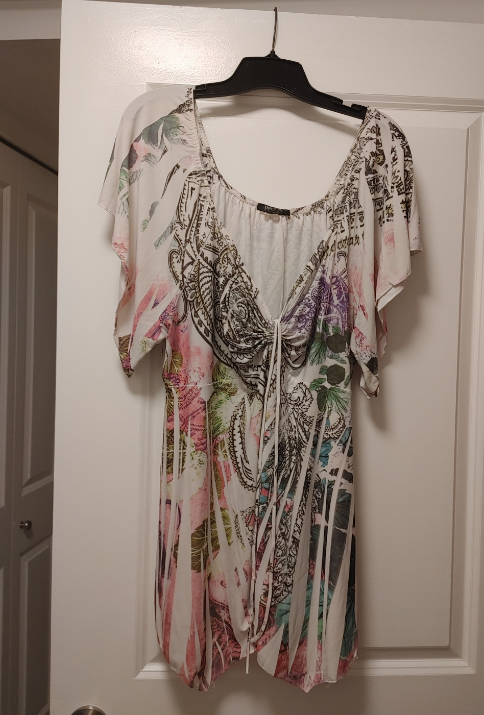 Women's Floral & Paisley Print Tunic Top - Size 2XL