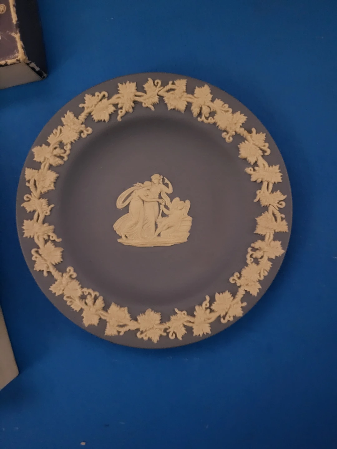 Wedgwood Jasperware Blue Ashtray and Dish - photo 2