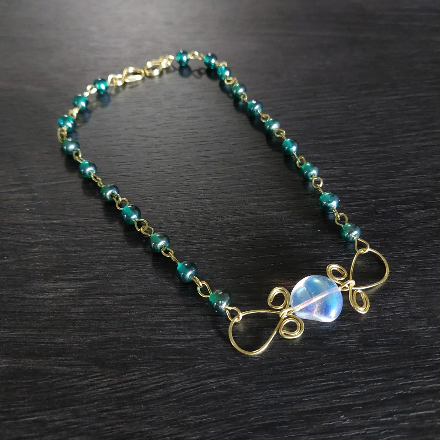 Handmade Whimsical Beaded Necklace - photo 3