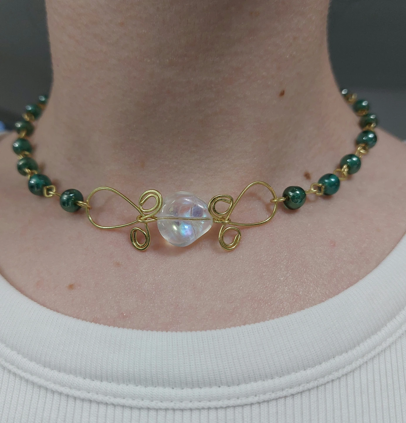 Handmade Whimsical Beaded Necklace